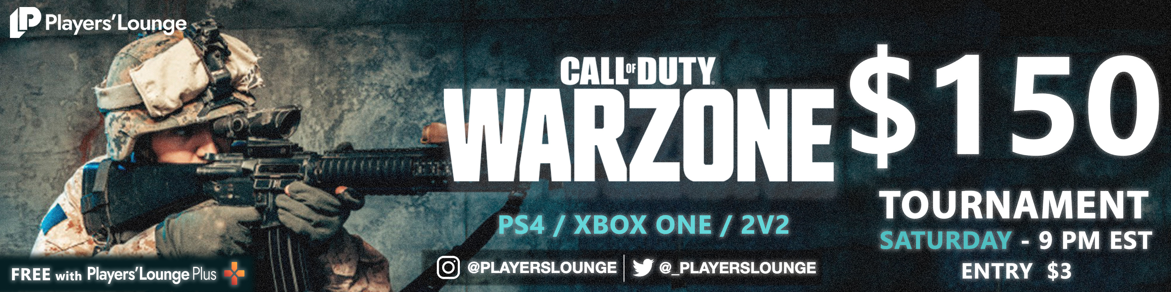 Players' Lounge (Free w/PL+) 150 Warzone 2v2