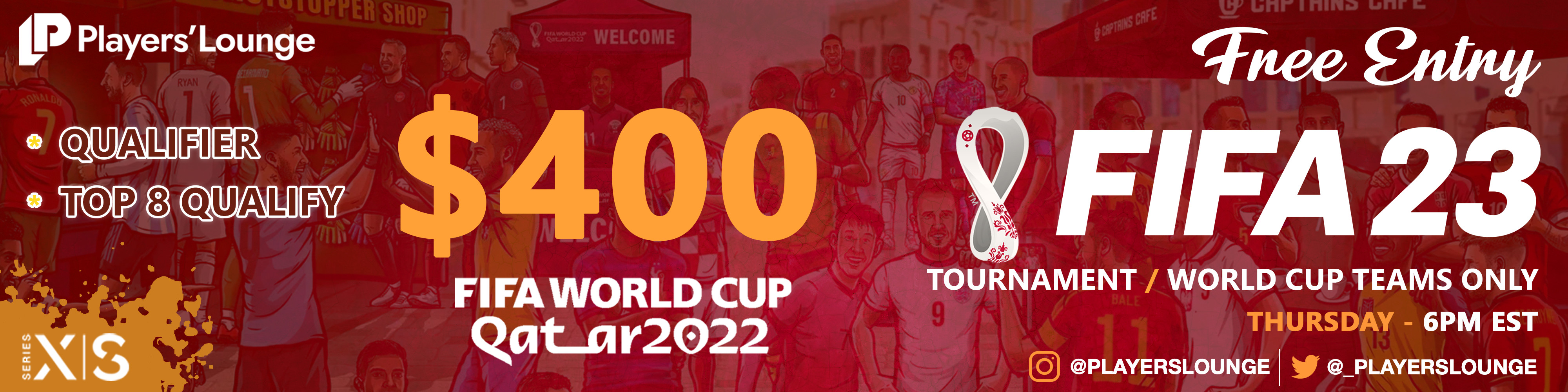Players' Lounge Free FIFA 23 World Cup 400 CrossGen Qualifier