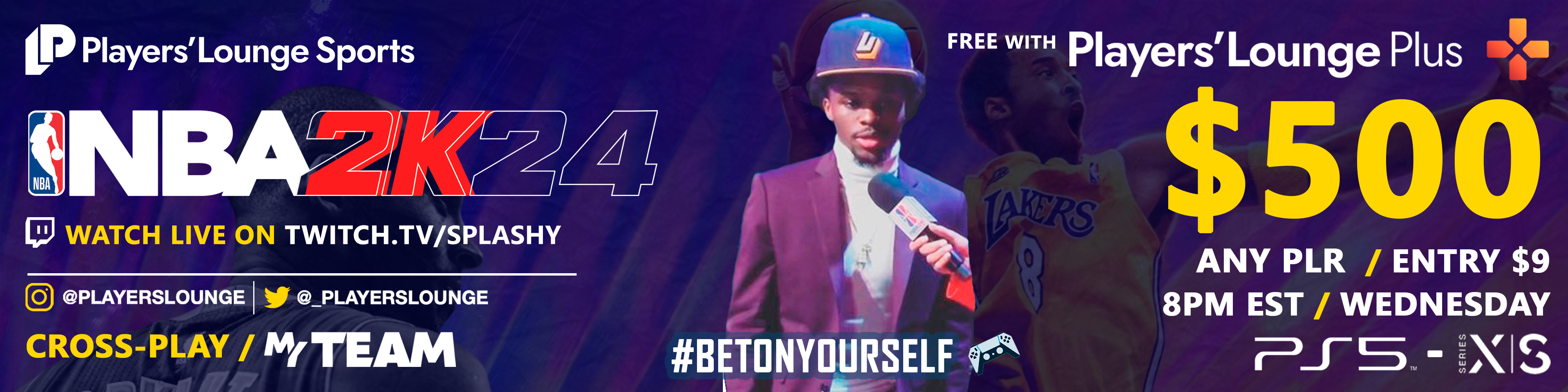 Players' Lounge 500 MyTeam Showdown twitch.tv/splashy