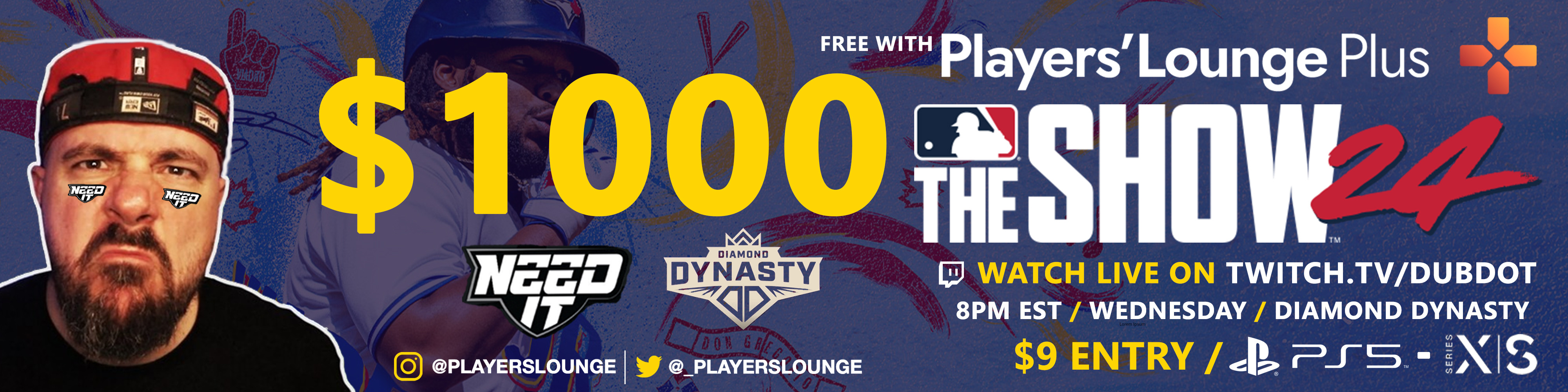 Players' Lounge 1000 Diamond Dynasty Twitch.tv/Dubdot