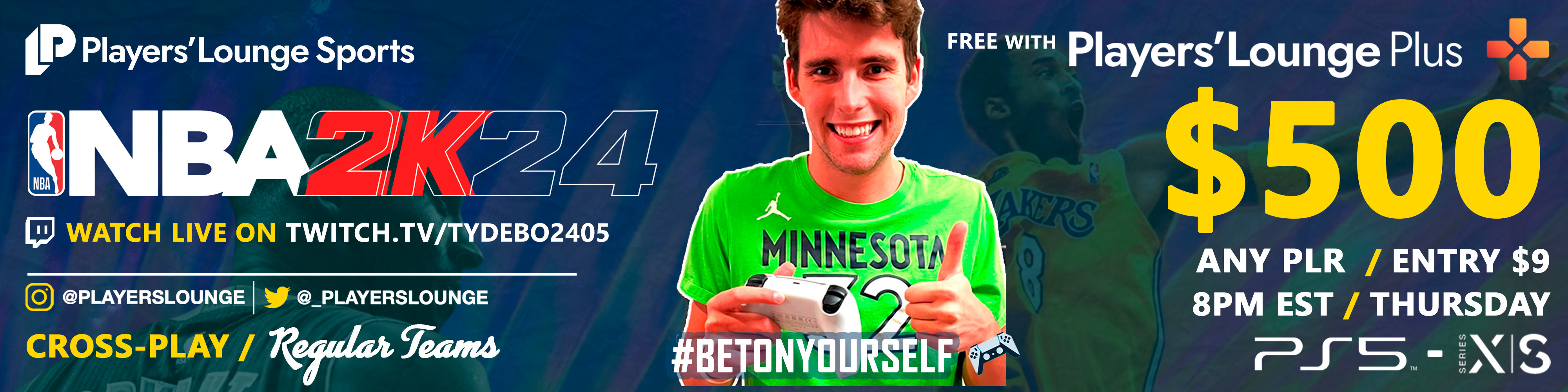 Players' Lounge 2K24 Regular Teams twitch.tv/tydebo2405