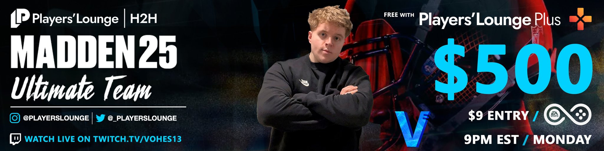Players' Lounge - $500 MUT - FREE w/PL+ - Twitch.tv/vohes13